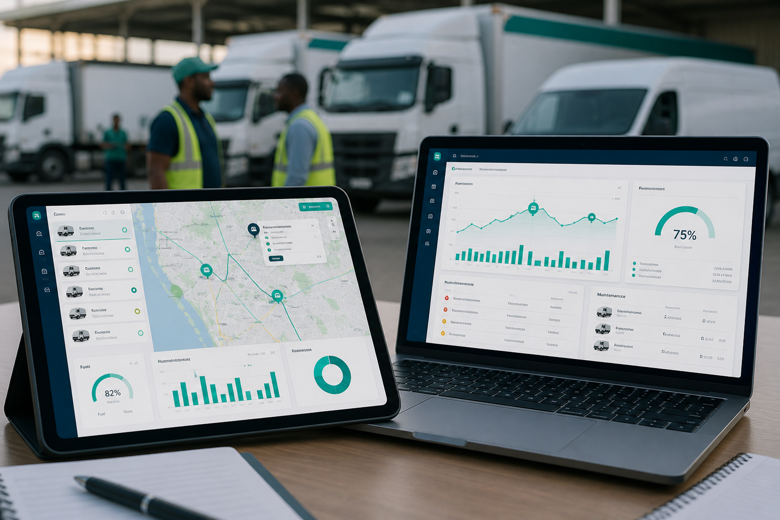 Illustration ProFleet — gestion de flotte
